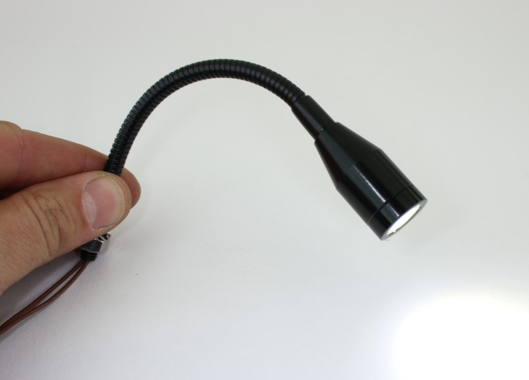 Mini Gooseneck Lamp 155mm 12 Volt DC PilotLights